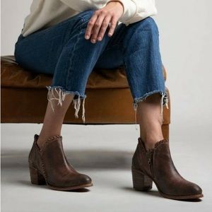 Bed Stu Cobbler Carla Brown Leather Ankle Boot Size 6.5